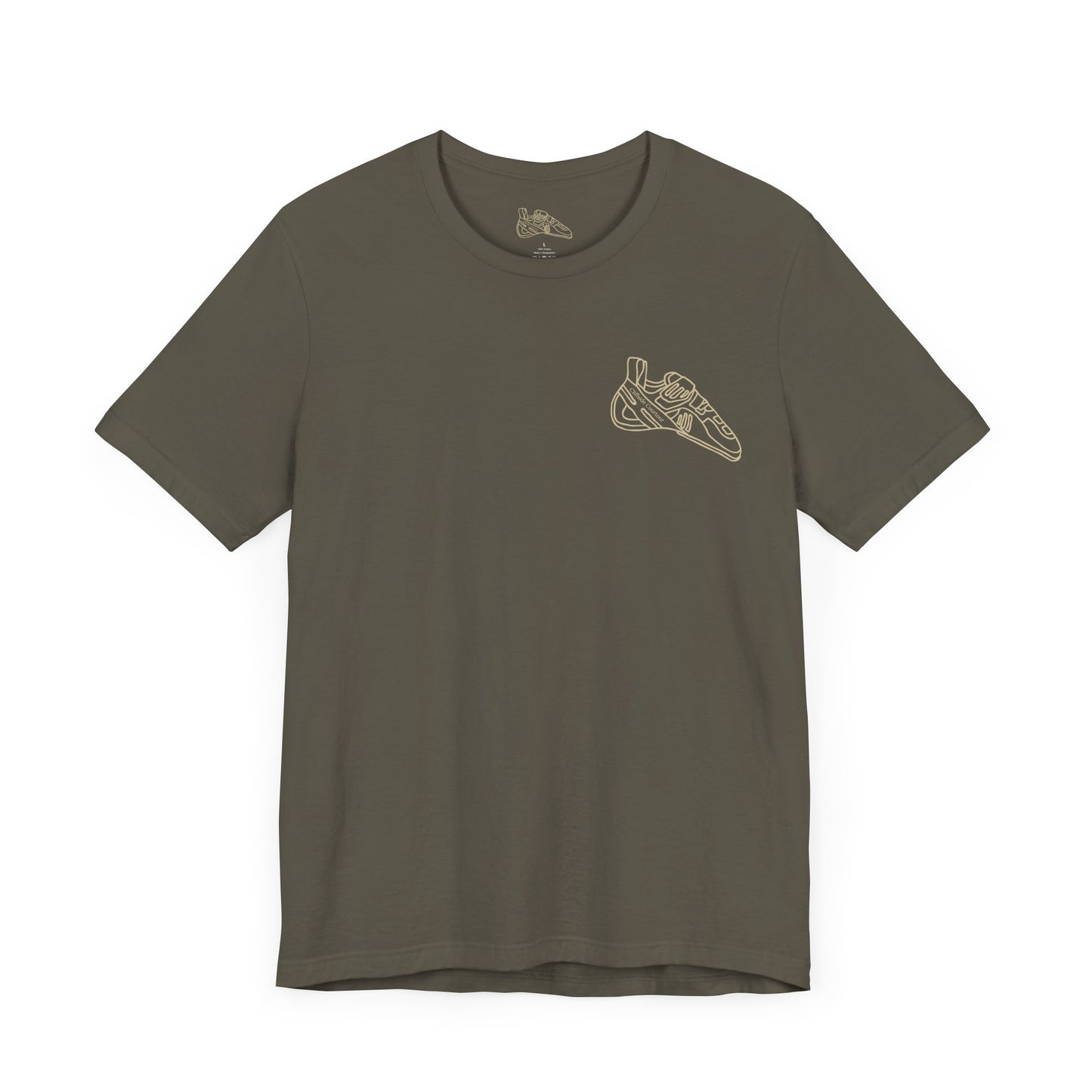 Unisex Jersey Short Sleeve Tee "Climb rocks pet dogs"